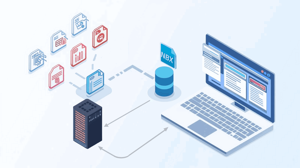 Processo de criacao do NBX e uso no aplicativo